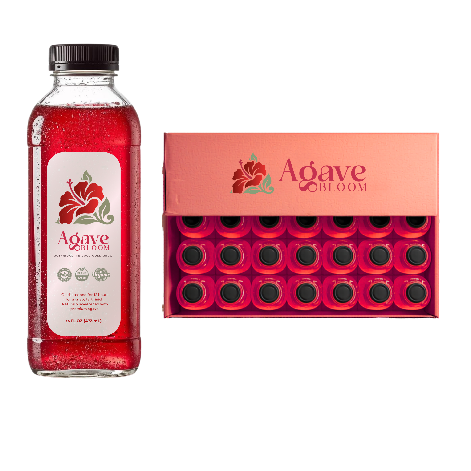 Agave Bloom: Botanical Hibiscus Cold Brew (20-Pack) Local